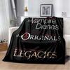 The Vampire Diaries Blanket,Children's Cartoon Blanket,soft Portable and Suitable for All Seasons,Birthday Gift.