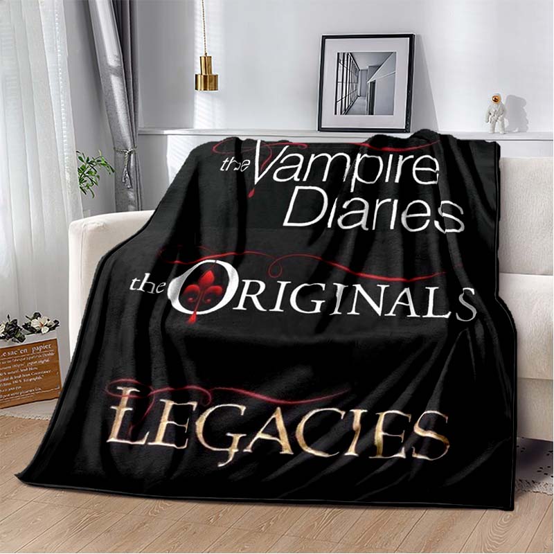 The Vampire Diaries Blanket,Children's Cartoon Blanket,soft Portable and Suitable for All Seasons,Birthday Gift.