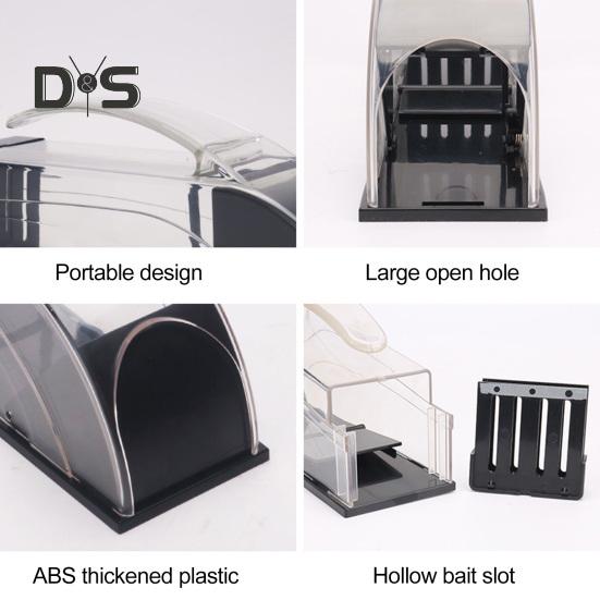 Humane Mouse Trap Indoor 9.9 Inches Live Mouse Traps No Pinched Tails Reusable Rat Trap with Handle for Capturing Mice Alive