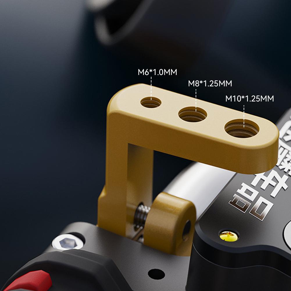 Motorcycle Electric Bicycle Rear View Mirror Bracket Mount Adapter for 22mm Handlebar Holder Clamp M6 M8 M10 Screw Hole CNC