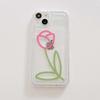 Ins Tulipani Fiore Cartone animato Jane Silicone Morbido Custodia per Telefono Per Iphone 11 13 Pro Max 14 Promax 12promax Protettore Copertura Posteriore Capa