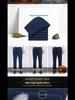 Men's High-Waist Elastic Jeans for Autumn/Winter - Loose, Deep Crotch, Casual Trousers for Middle-Aged and Elderly