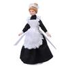 1:12 Dollhouse Maid Doll High Simulation Movable Handcrafted DIY Mini Ceramic Doll Model for