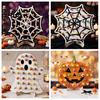 Tabletop Holiday Decoration Halloween Wooden Lollipop Display Stand, Spider Web Ghost Party Favors Pumpkin Shaped Candy Holder, Decor Ornament