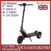 KuKirin G2 Master Folding Electric Scooter, Dual Motor 2000W, 52V 20.8Ah Battery, 120kg Load Capacity, 10'' Tires, LED Lights