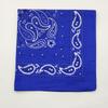 Trifong Bandana Blue 100% Cotton Bandana Adults Bandana Paisley Handkerchief Cashew Nut Pattern Men's Unisex Large 55cm x 55cm