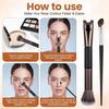 2Pcs Nose Contour Brushes for Makeup Shimmeroo Double-Ended Nose Angled Eye Shadow Contour Brushes for Makeup 2-in-1 U-Shaped Fluffy Brush Contouring