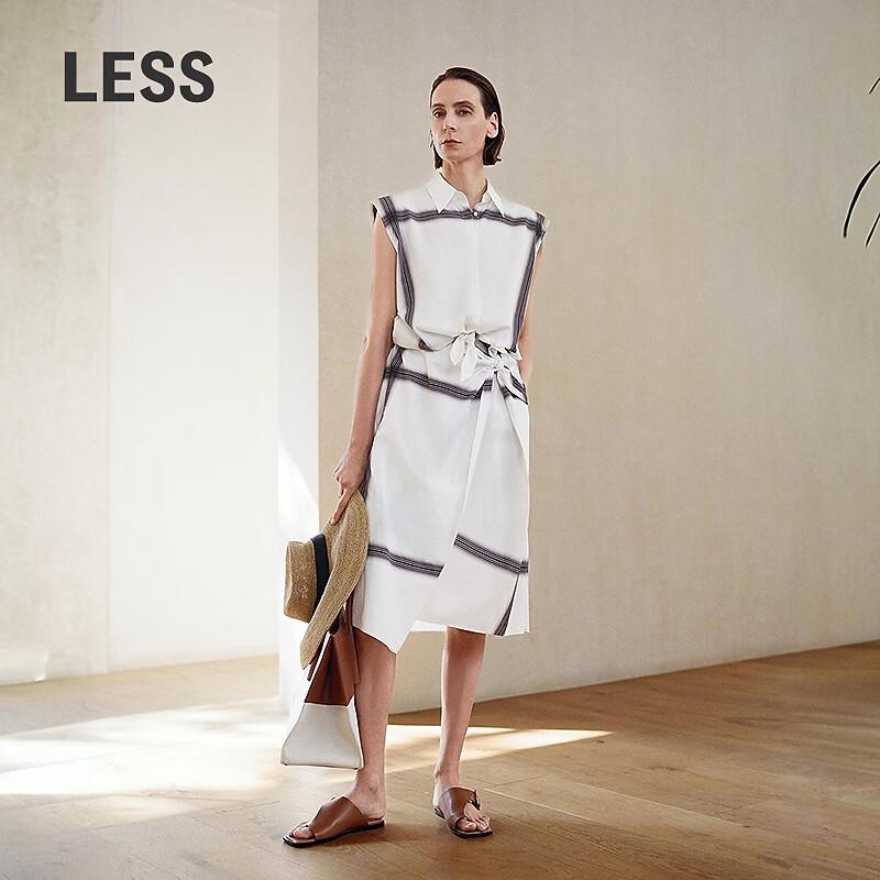 LESS 2026 Summer Straight Loose Cotton Sleeveless Shirt M