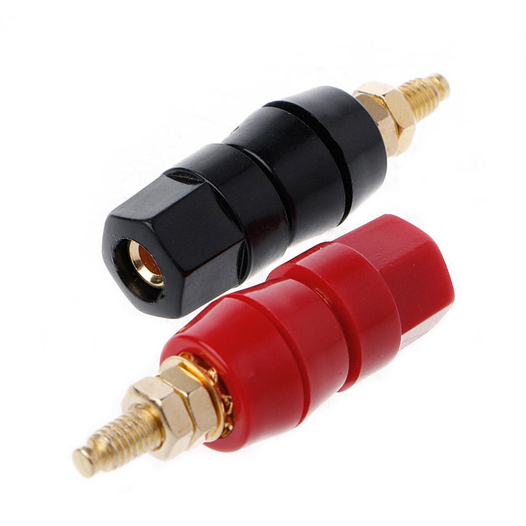 Speaker Box Terminal Amplifier Binding Post Connector Banana Jack Plug Socket Professional Speaker Wiring Terminal