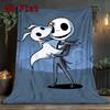 The Nightmare Before Christmas 2D Flat Pattern Flannel Blanket High Quality All Seasons Warmth and Comfort Perfect for Christmas Gifts.