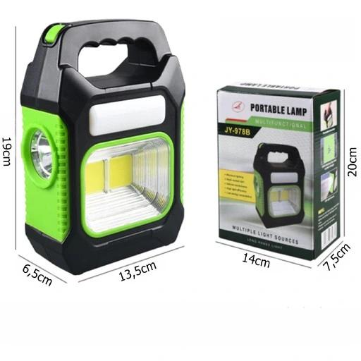 Halogen Mocny Przenośny Akumulator Duża Lampa Led