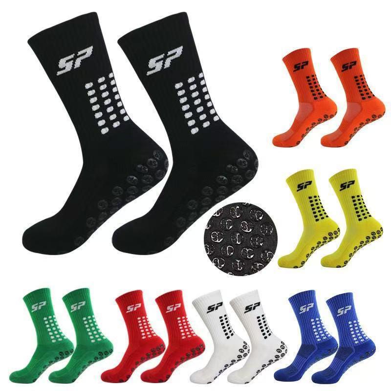 

SP Non-slip Terry Bottom Sports Socks for Football, Running, Cycling, and Mountaineering One Size зелёный