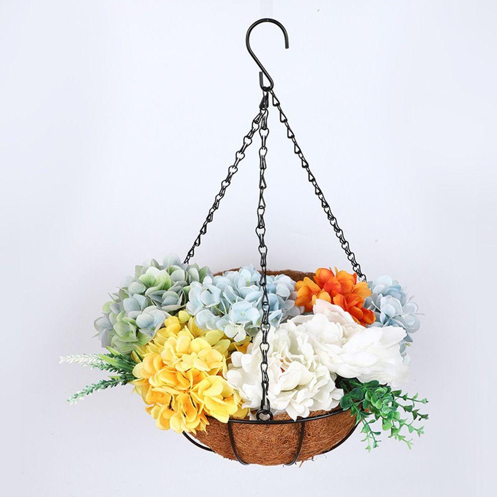 Half Round Plant Pot Breathable Hanging Flower Pot Creative Plant Hanging Basket Garden Decoration