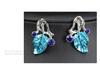 European-American Colorful Leaf Diamond-Encrusted Enamel Alloy Necklace Set