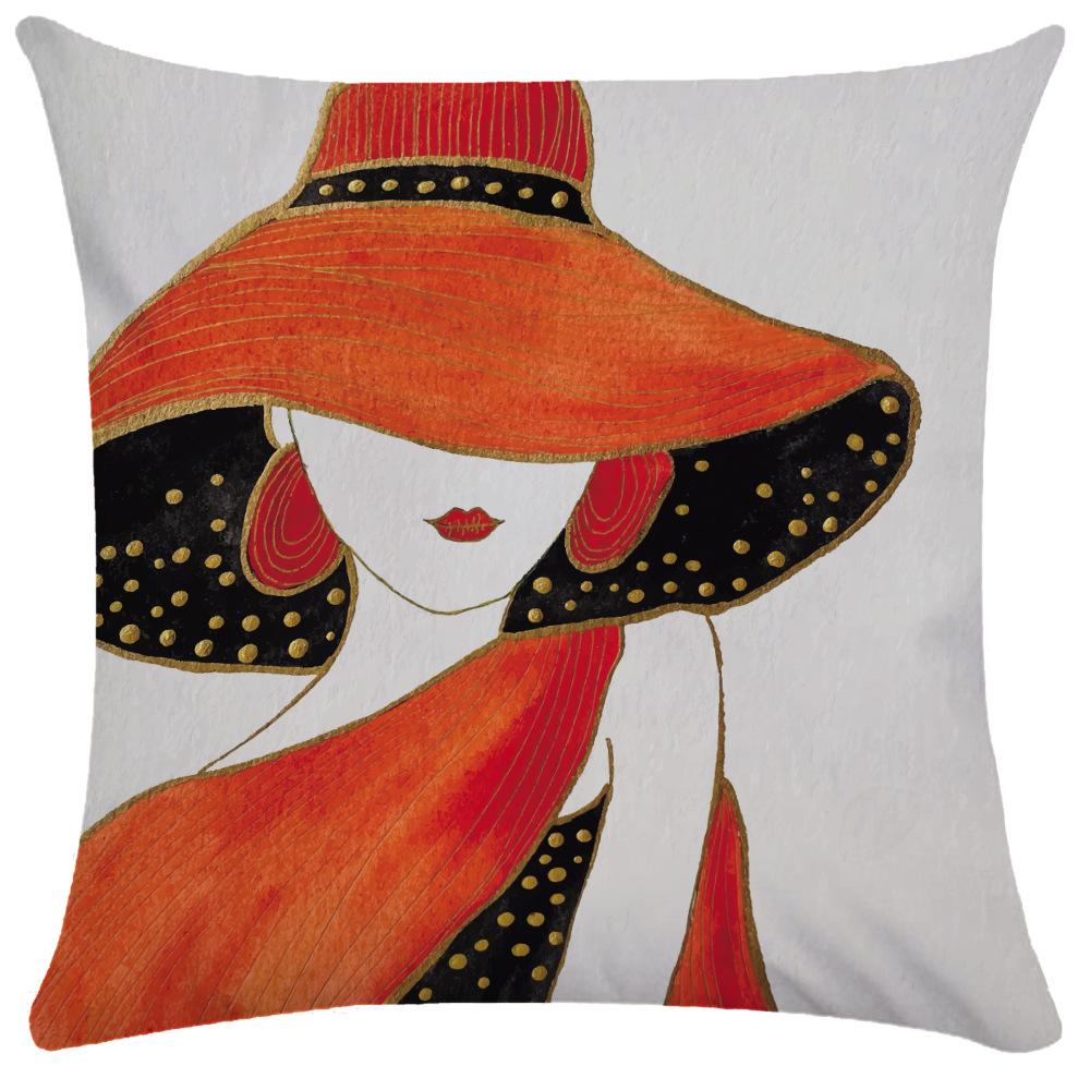 50x50cm Pillowcase Nordic Square Pillowcase Living Room Decoration Backrest Cover Sofa Cushion Pillowcase