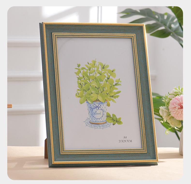 European and American Retro Photo Frame Photo Display Platform Wedding Couple Pictures Frames Creative Gift Home Decor