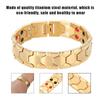 Fashionable Jewelry Magnetic Titanium Bio Energy Bangle Men Health Care Bracelet (Gold)