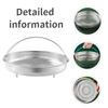 Household Stainless Steel Steamer Basket with Handle, Universal Draining Basket, Steamer Rack, and Steam Tray