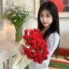 Handmade Crocheted Rose Bouquet Blankets Not Finished Product Blanket Material Package  Gift