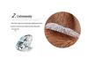 Anello Retro Curvo 6MM in Acciaio Inossidabile con Diamante Incassato - Anello da Nocca in Stile Europeo e Americano per Donna