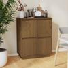 Day and Night - Day and Night Sideboard In Solid Honey Brown Pine Wood 60x34x75 Cm