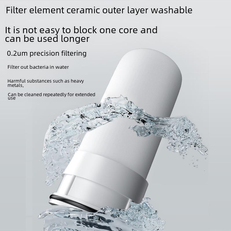 Purificator de apă pentru robinet de bucătărie, filtru de declorinare și rezistent la stropire