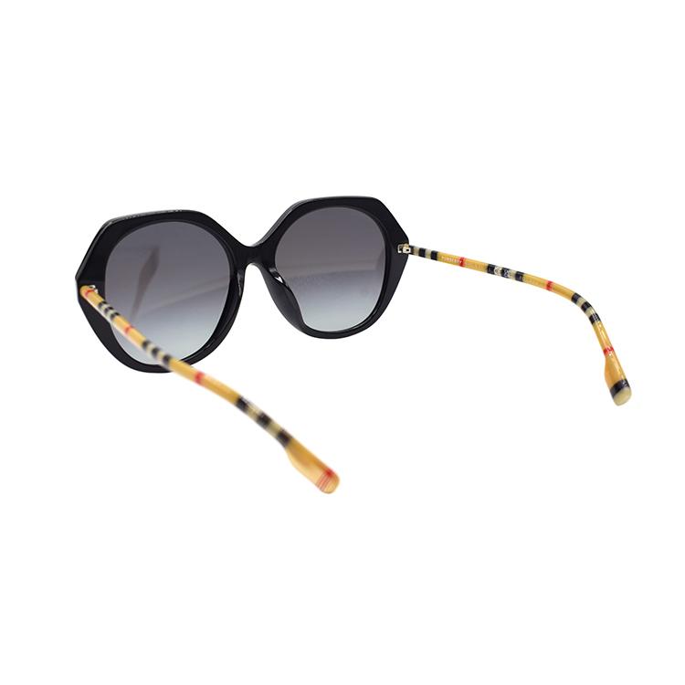 BURBERRY B. CHECK Fashion Irregular Holiday Travel Sunglasses 4375F Women's Black