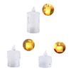 Flameless Candles Round Shape Tea Lights LED Tealight Candles Romantic Night Lights Battery Powered for Party Decoration