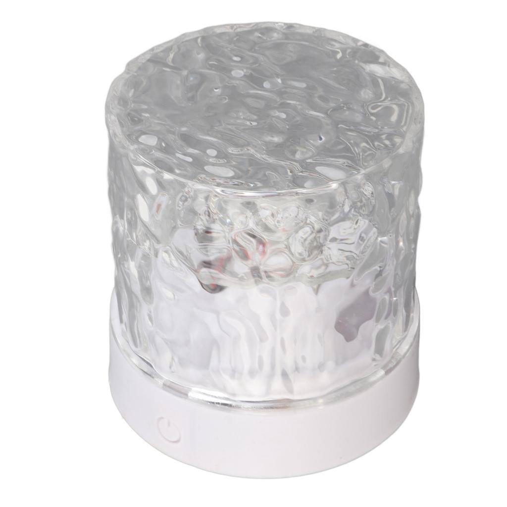 Crystal Table Lamp Projection Dimmable Night Light 16 RGB Color Changing Lamp for Bedroom Bedside 5W USB Charging