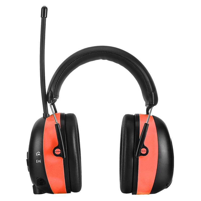 ZOHAN Electronic  Bluetooth 5.0 DAB/FM Radio Earmuffs With 2000 mA Rechargeable Battery For Weeding Noise Reduction Adjustable