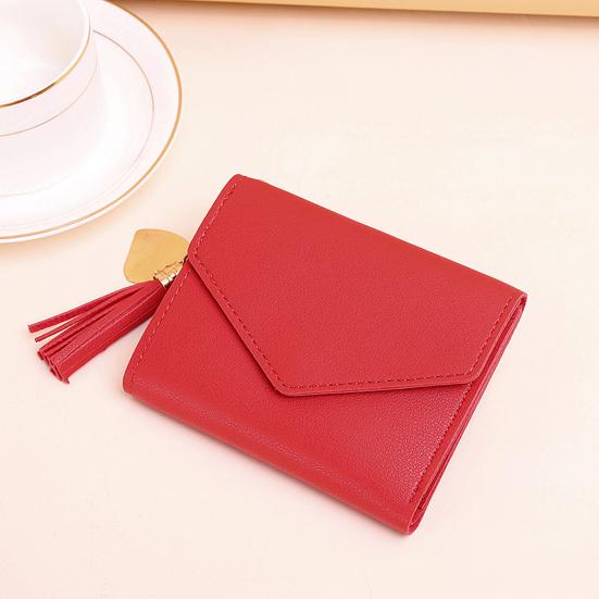 Women Slim Card Wallet Short Long Wallet with ID Window Zippered Coin Pocket Card Holder Wallet for Travel Shopping