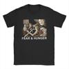 Fear And Hunger T-Shirts Herren Neuheit Reine Baumwoll-Tees Rundhals Kurzarm T-Shirts Originalkleidung