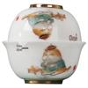 Jiangnan Woman Ceramic Travel Tea Set (One Pot, Three Cups)