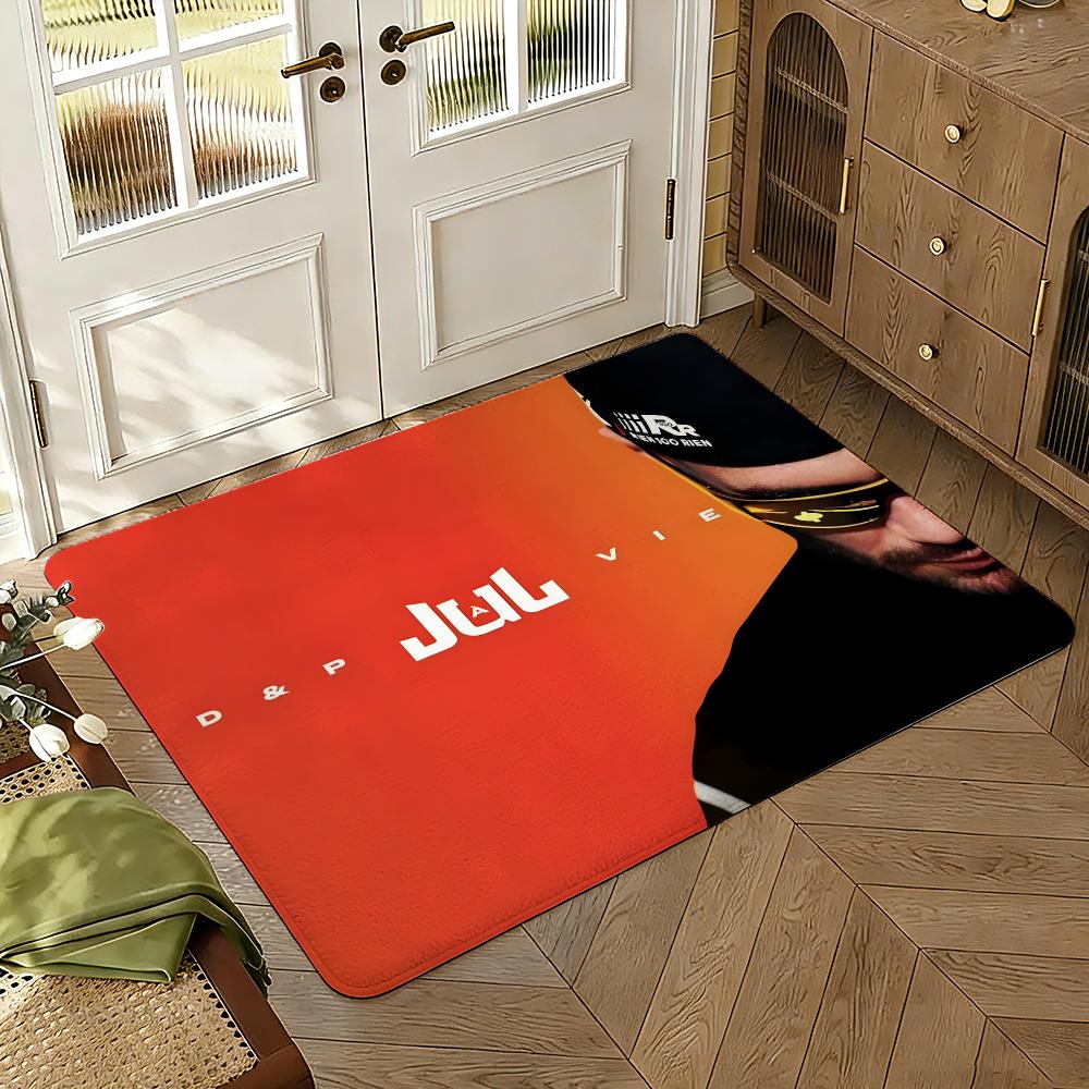 Singer J-Jul Floor Mat Soft Thickened Absorbent Non-Slip Bedroom Living Room Door Mat Home Decor Flannel Rugs