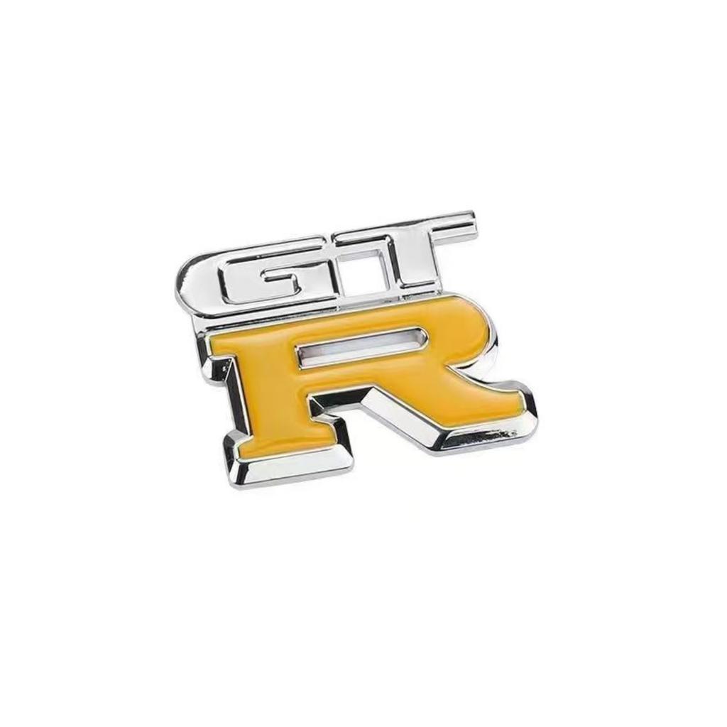 1pc 3D Metal GTR logo Badge Sticker Car Rear Trunk Emblem Decal Nine Colors are Available for Selection