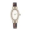 Fragola Oval Acetate Bangle Watch N02124S-3 BR Women's Brown