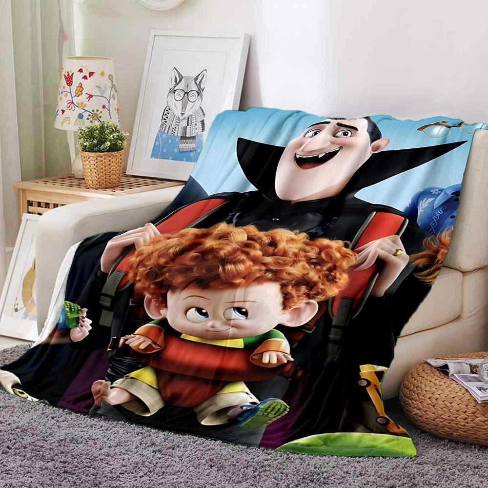 1 Stück Vampirfamilie Abenteuer Flanelldecke für Super Weichen Niedlichen Komfort für Reisebettwäsche Couch Sofa Decke Y73032