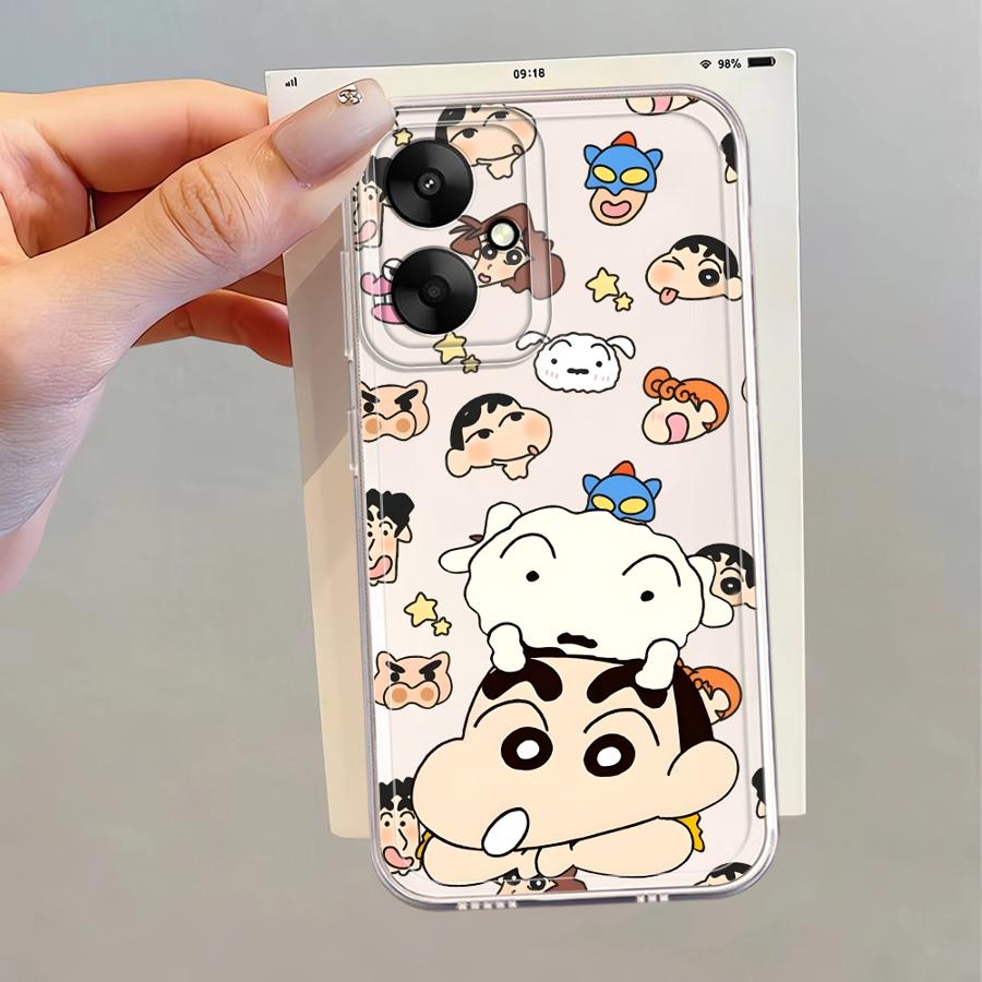 Soft Phone Cover Case for Xiaomi Mi 11 Lite 11T Pro Shin Cartoon Little White