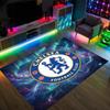 Tappeto in Velluto di Cristallo Design Chelsea FC Accogliente Non?Tappeto Stampato Antiscivolo per Camera da Letto Soggiorno Ingresso