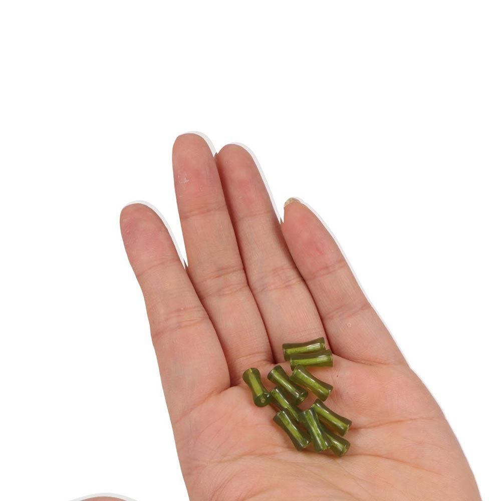 10pcs/Bag Loose Beads Bamboo Shape Beads Jewelry Making Acrylic Beads Earring Lampwork Beads Gift