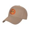 Fashion Miss Minutes Smile Gradient Orange Screen Effect Curved Brim Baseball Cap Hiking Summer Hat