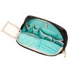 Artisan & Artist Brand Slope-Shaped Makeup Pouch, Pirouette, 3WP-PR110H, Horse Print, Black