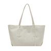 Retro large-capacity bag women's 2025 new simple casual shoulder bag college student class bag tote bag