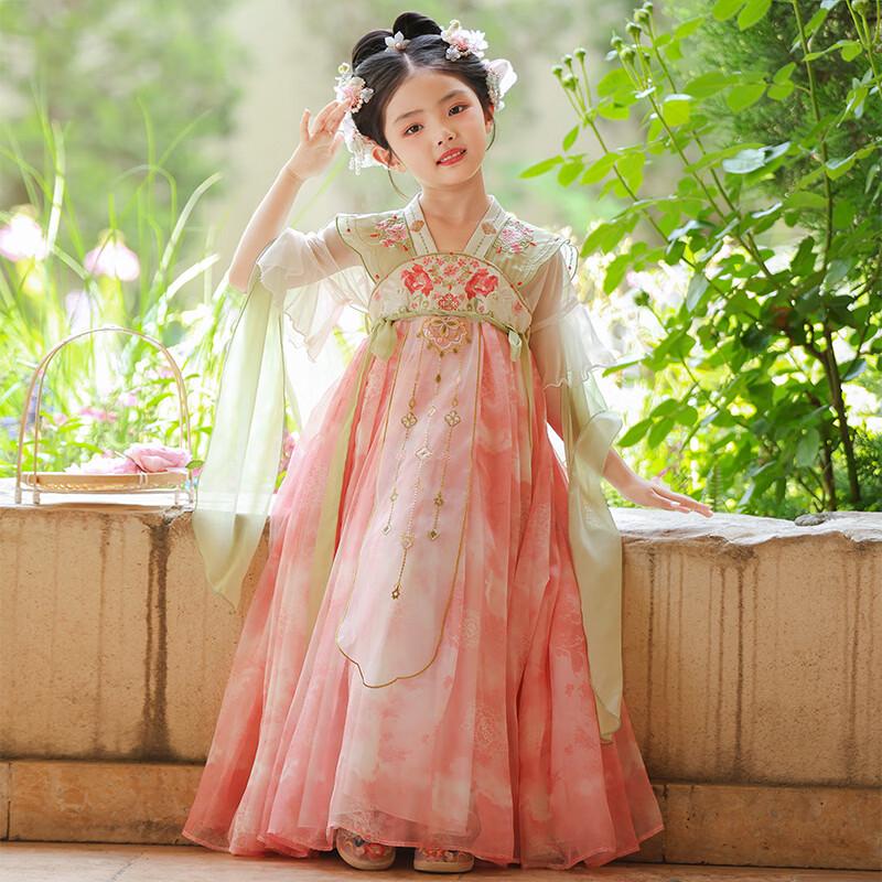 Bamino Girls  Hanfu Summer Princess Dress 160