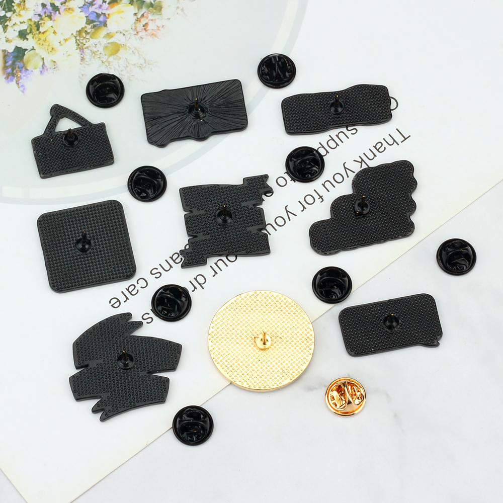 Quote Funny Enamel Pins Live Life Happy Brooches Lapel Pin Power Letter Custom Shirt Bag Motivational Badge Friends Gift Jewelry