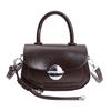 New Solid Color PU Zipper Trendy Shoulder Bag Soft Versatile Simple Crossbody Bag High Quality Fashiable Sweet Women's Handbag