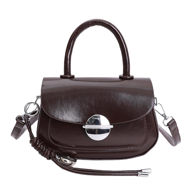 New Solid Color PU Zipper Trendy Shoulder Bag Soft Versatile Simple Crossbody Bag High Quality Fashiable Sweet Women's Handbag