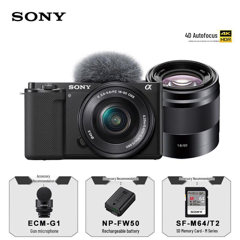 Sony ZV-E10L APS-C Mirrorless Digital Camera Double Lens Kit (CN version)