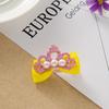 1Pcs Baby Girls Children Shiny Crown Rhinestone Hairpins Princess Ribbon Bow Crystal Hair Clip Pearl Barrette Accessories