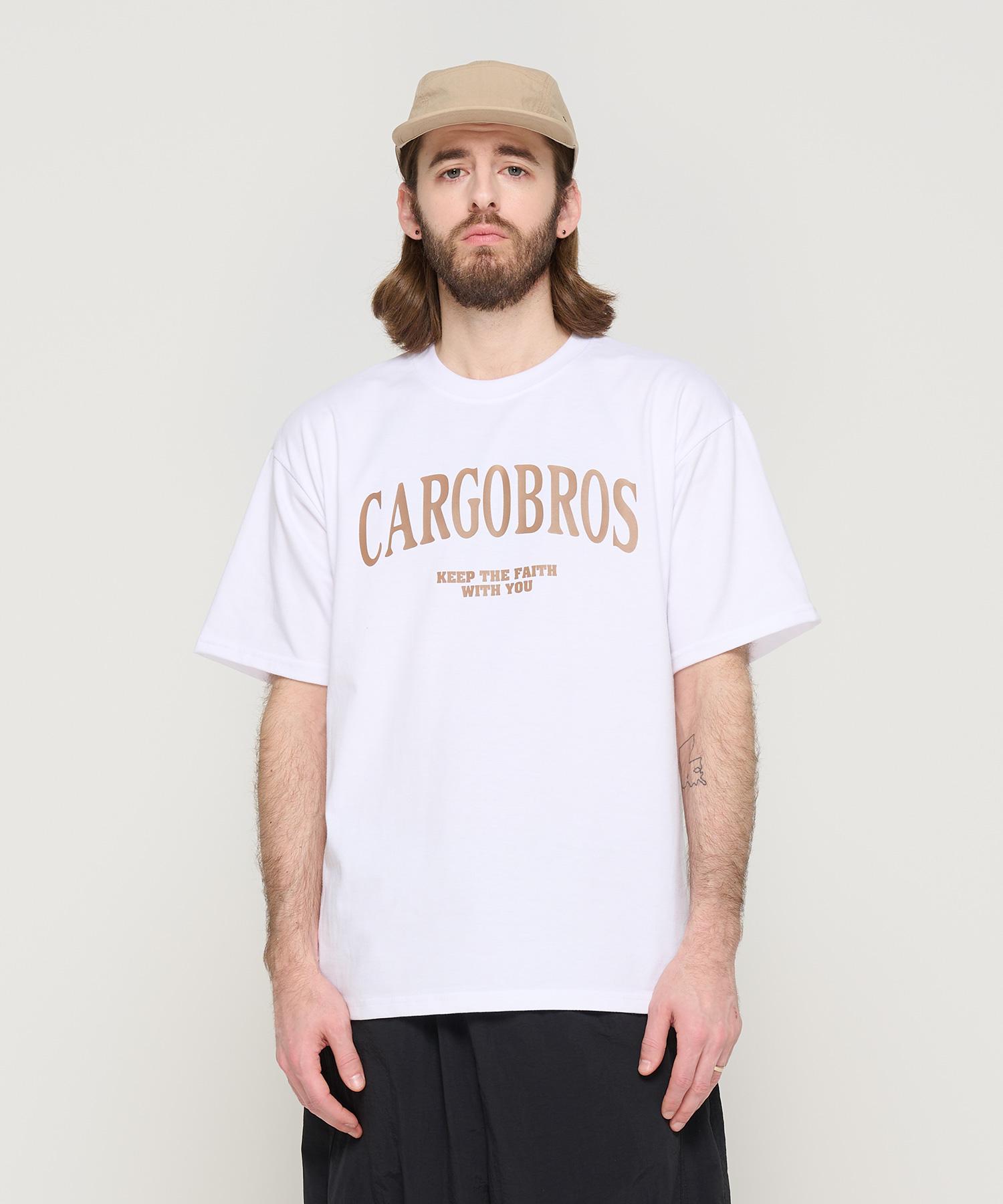 Cargo Bros Arch Logo Oversized Short Sleeve Tee (White) L